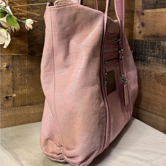 Coach Poppy Y2K Rose Pink Patent Glam Tote Bag 14531 - Picture 10 of 16